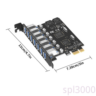 ภาพขนาดย่อของภาพหน้าปกสินค้าSpl-Pci-E To Usb อะแดปเตอร์บอร์ด Usb 3.0 บอร์ดข้อมูลความเร็วสูงพร้อม 7 พอร์ต จากร้าน spl3000.th บน Shopee ภาพที่ 3