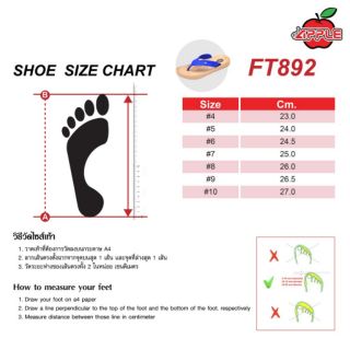 ภาพขนาดย่อของภาพหน้าปกสินค้ารองเท้าแตะแบบหนีบ FT892  แท้ % จากร้าน bbrandname บน Shopee