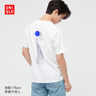 Uniqlo เสื้อยืดลําลองสําหรับผู้ชาย/ผู้หญิงแขนสั้นพิมพ์ลาย (Ut) Jeff Koons (Uniqlo) 443588