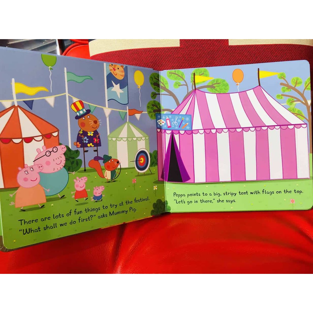หนังสือนิทานภาษาอังกฤษ-peppa-pig-peppas-muddy-festival-a-lift-the-flap-book
