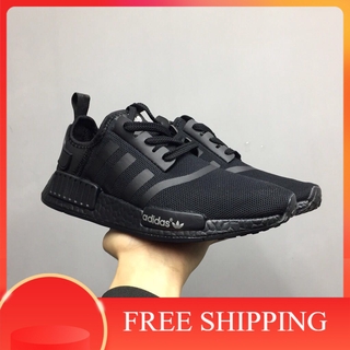 2018 adida nmd r 1 รองเท้ากีฬารองเท้าวิ่งสีดํา