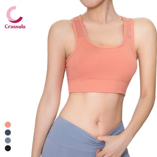 [Crassula]สปอร์ตบราออกกำลังกาย เสื้อบราโยคะ Sport Bra เสื้อในสปอร์ตบรา ด้านหลังดีไซน์ผ้าตาข่าย สวมใส่สบาย