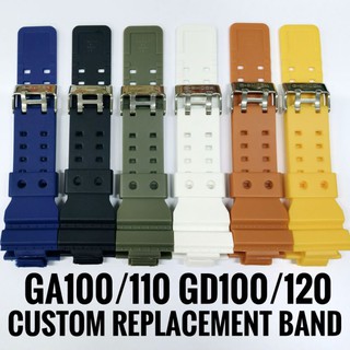 สายนาฬิกาข้อมือ หนัง PU สําหรับ Casio G-Shock Ga-100 Ga-110