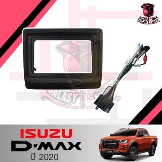 หน้ากากวิทยุ ISUZU D-MAX ปี 2020 (TK715) ใช้สำหรับหน้าจอขนาด 9 นิ้ว + พร้อมปลั๊กต่อตรงรุ่น