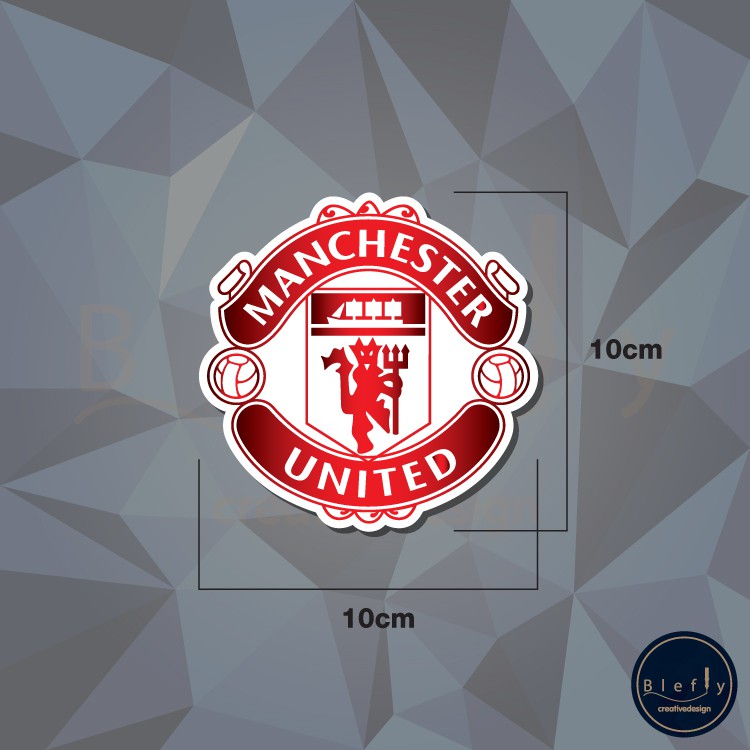 สติกเกอร์-แมนยู-manchester-กันน้ำ-ขนาด-10x10-cm-สั่งขนาดเองได้