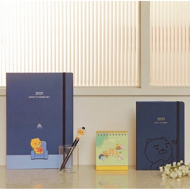 พร้อมส่ง-kakao-set-diary-planner-2021-เซ็ทไดอารี่แพลนเนอร์-ไรอัน-เอพีช-ของแท้