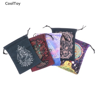 Cooltoy กระเป๋าเก็บไพ่ทาโรต์ ผ้ากํามะหยี่ พิมพ์ลายสองด้าน ขนาด 13x18 ซม.