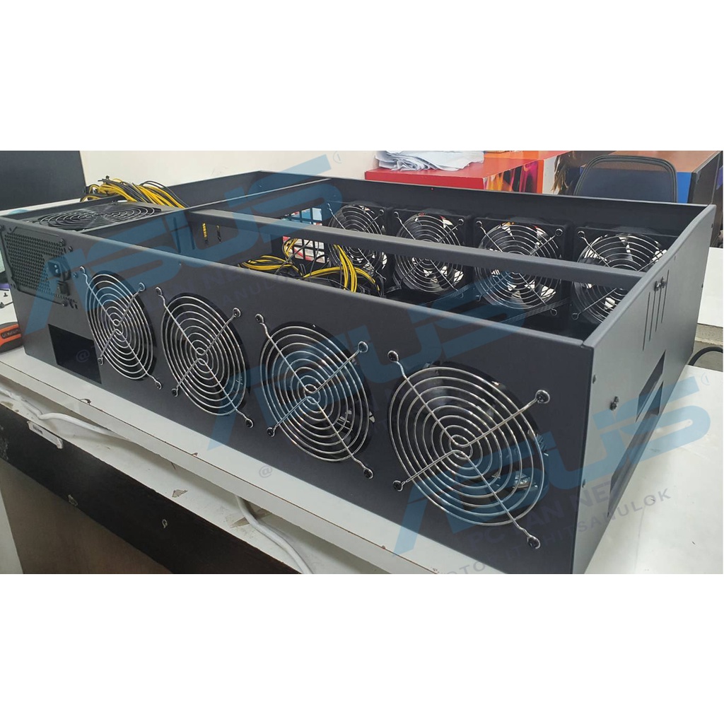 (พร้อมส่ง) ริก RIG คอมพิวเตอร์MinerCaseSet B85 with 4/8 Fans ...
