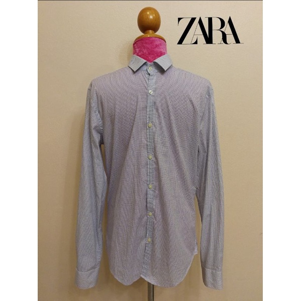 zara-brand-2nd-hand-เสื้อเชิ้ตแขนยาวผ้าฝ้าย-100-size-m-made-in-bangladesh-แท้มือสองกระสอบนำเข้า