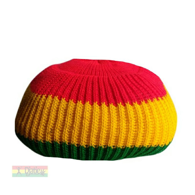 rasta-หมวกถัก-ropi-skullcap-bob-marley-beanir