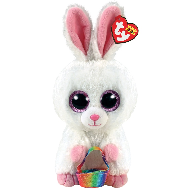 TY ตุ๊กตา ทีวาย SUNDAY - rabbit with basket white reg | Shopee Thailand