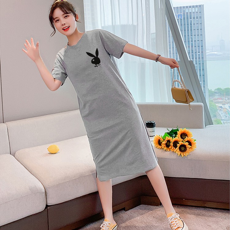 ภาพสินค้าQ460ฤดูร้อนใหม่ชุดแขนสั้นหญิงปกสบาย ๆ ท้องการ์ตูนขนาดใหญ่มิกกี้พิมพ์เสื้อยืดกระโปรงผู้หญิง แฟชั่น จากร้าน sakunzhang บน Shopee ภาพที่ 1