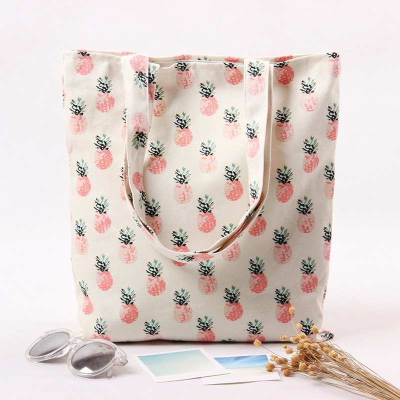 กระเป๋าผ้าแคนวาส-ลายสับปะรด-pineapple-bag