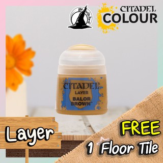 (Layer) BALOR BROWN : Citadel Paint แถมฟรี 1 Floor Tile