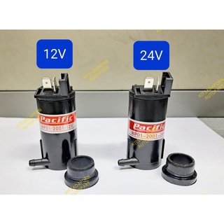 มอเตอร์ฉีดน้ำฝน Pacific สำหรับรถยนต์ทั่วไป 12V/24V