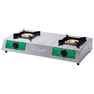 โปรโมชั่น : จัดส่งฟรี Lucky Flame เตาแก๊สตั้งโต๊ะ 2 หัว HQ-102S โครงสร้างสเตนเลสทั้งตัว หัวเตาทองเหลือง