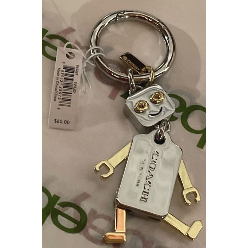 Coach robot keychain sale