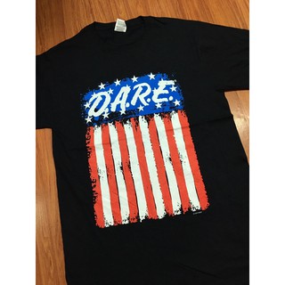 เสื้อยืดผ้าฝ้ายพิมพ์ลายขายดี เสื้อยืดมือสอง DARE D.A.R.E. Size S มือ2