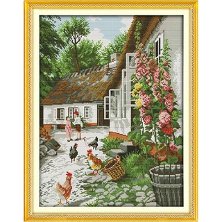 ชุดปักครอสติช ในสวนสวย (Farmyard Cross stitch kit)