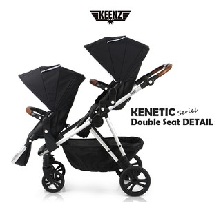 ภาพขนาดย่อของภาพหน้าปกสินค้าKeenz Kinetic Double Seat รถเข็นเด็ก 2 ที่นั่ง Full Size จากร้าน keenz_officialshop บน Shopee ภาพที่ 4