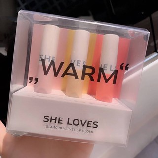 เซตลิปWarm She Loves 🌹