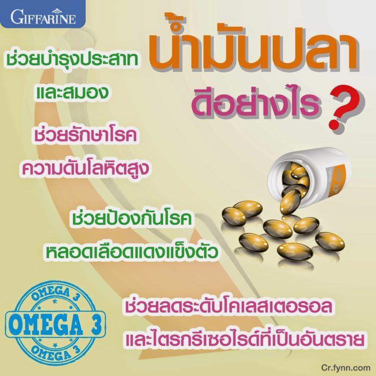 ส่งฟรี-น้ำมันปลากิฟฟารีน-fish-oil-giffarine-น้ำมันปลา-น้ำมันตับปลา-บำรุงสมอง-บำรุงข้อเข่า-1000-มิลลิกรัม