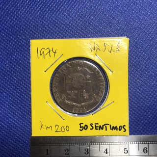 เหรียญรหัส14301 ปี1974 ฟิลิปปินส์ 50 SENTIMOS
