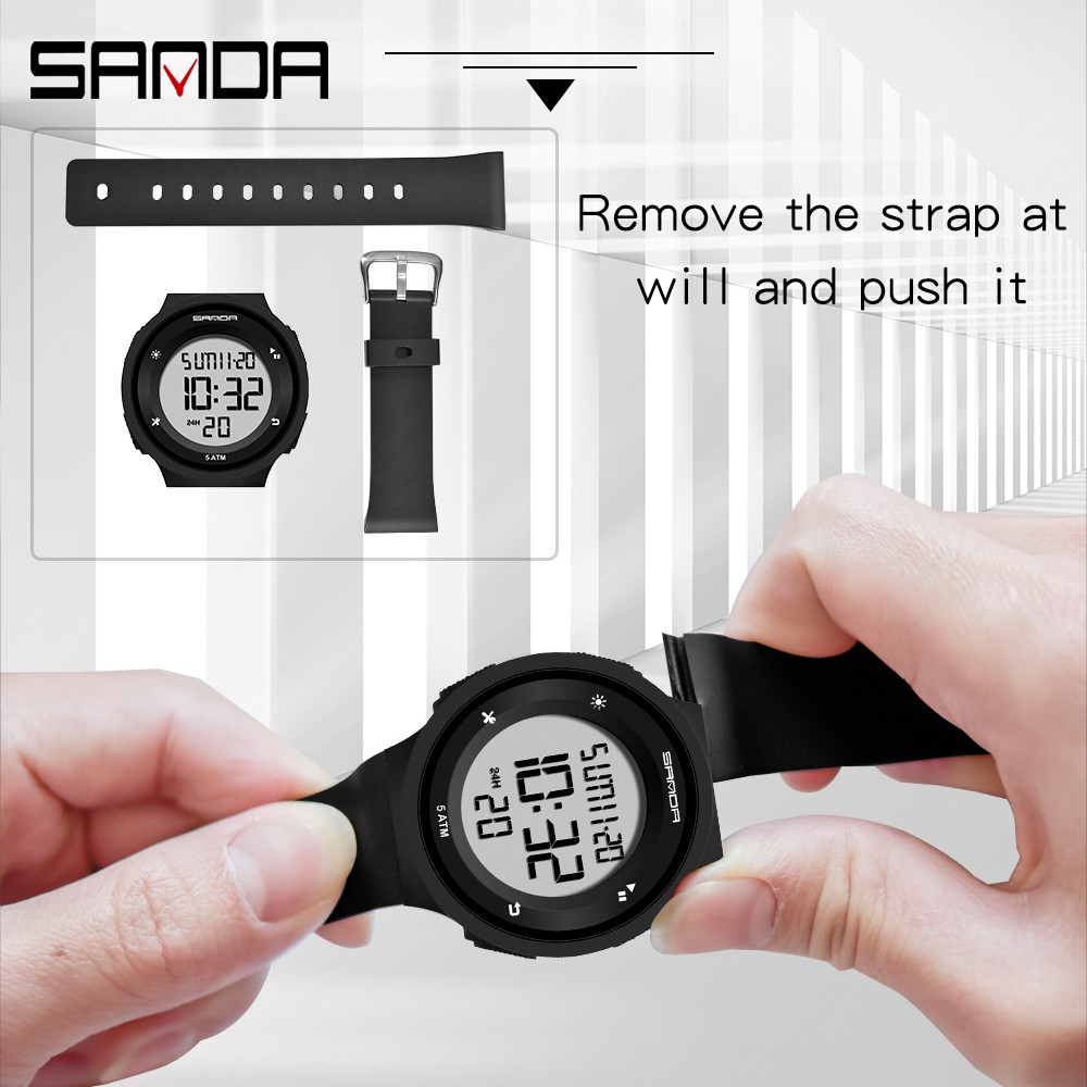 sanda-นาฬิกาข้อมือโครโนกราฟ-กันน้ํา-สไตล์สปอร์ต-แฟชั่นหรูหรา-สําหรับผู้ชาย