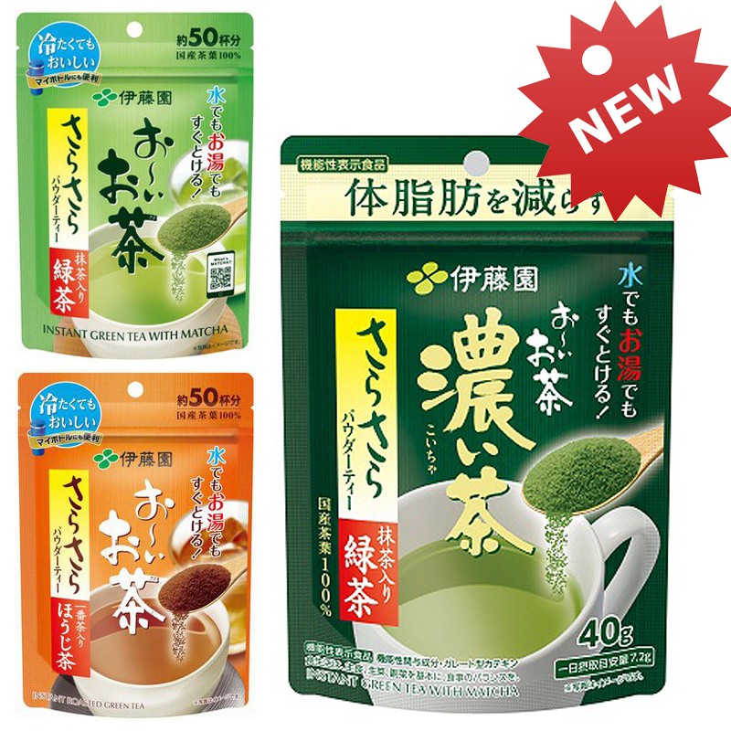 ภาพหน้าปกสินค้าอิโตเอน ชาเขียวญี่ปุ่นชนิดผง Itoen Instant Green Tea Matcha / Genmaicha Genmai มัจฉะ ชาเขียว เกนไมฉะ เก็นไม อิโตเอ็น จากร้าน tokyosweet บน Shopee