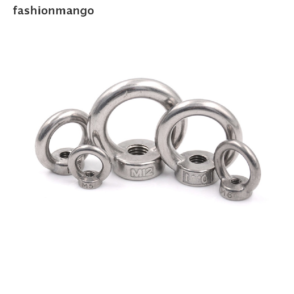 fashionmango-m5-m6-m8-m10-m12-304-stainless-steel-lifting-eye-nut-ring-shape-nuts-new-stock