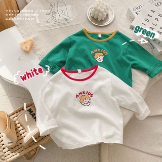 [Babycat] พร้อมส่ง เสื้อยืดคอกลม แขนยาว ผ้าฝ้ายแท้ แบบบาง เข้ากับทุกการแต่งกาย สไตล์เกาหลี ญี่ปุ่น แฟชั่นฤดูใบไม้ผลิ ฤดูร้อน สําหรับเด็กผู้หญิง และเด็กผู้ชาย