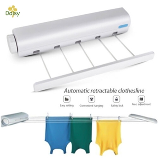 Retractable Laundry Hanger Wall Mounted Clothes Line Clothes Drying Rack Clothesline Laundry Rope