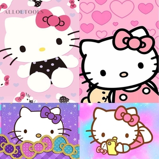 HELLO KITTY ( Alo - Cod ) ชุดงานปักเม็ดบีด 5 D Diy รูปคิตตี้