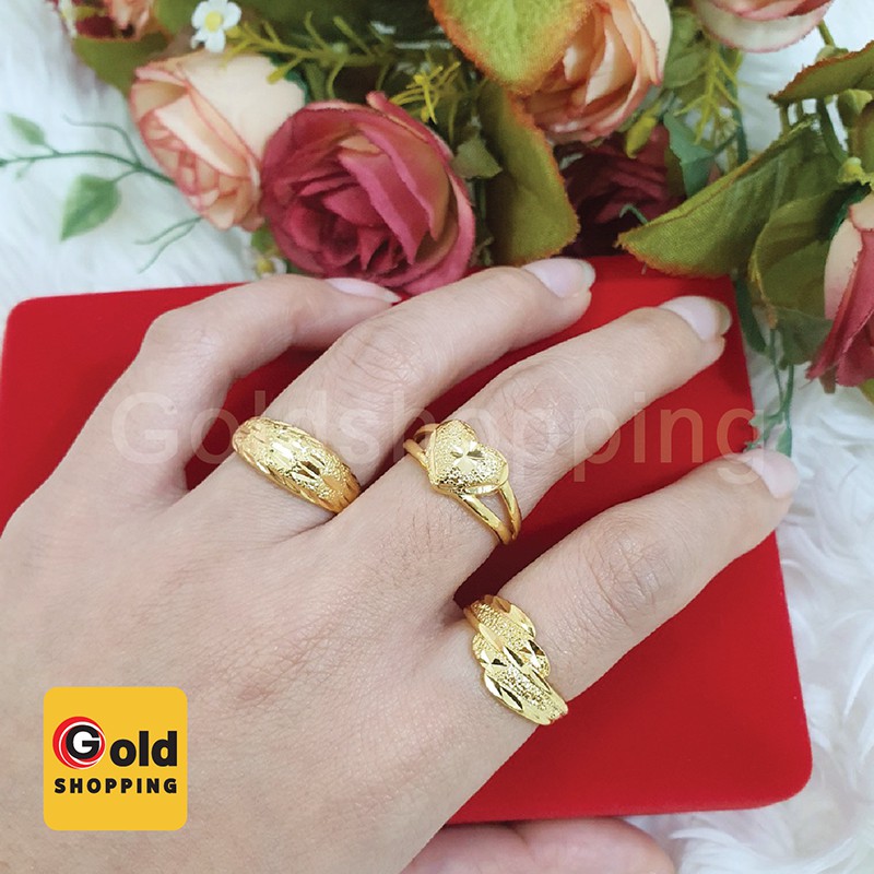 ภาพสินค้าแหวนทอง 1สลึง ใส่สวยมั่นใจ ใส่แทนแหวนทองแท้ได้  พร้อมส่งทันใจ แหวนทองเหลืองแท้ ชุบเศษทองแท้ ทองไมครอน จากร้าน grace_modern88 บน Shopee ภาพที่ 2