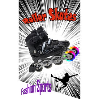 ราคารองเท้าสเก็ต โรลเลอร์เบลด อินไลน์สเก็ต In-line Skate 136C - Black