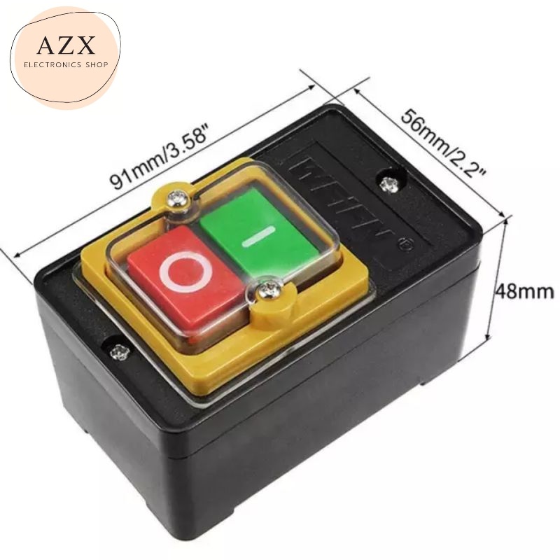 ถูกสุด-kao-5-on-off-start-stop-สวิตช์ปุ่มกดกันน้ำ10a-ac-220-380v-พร้อมส่ง