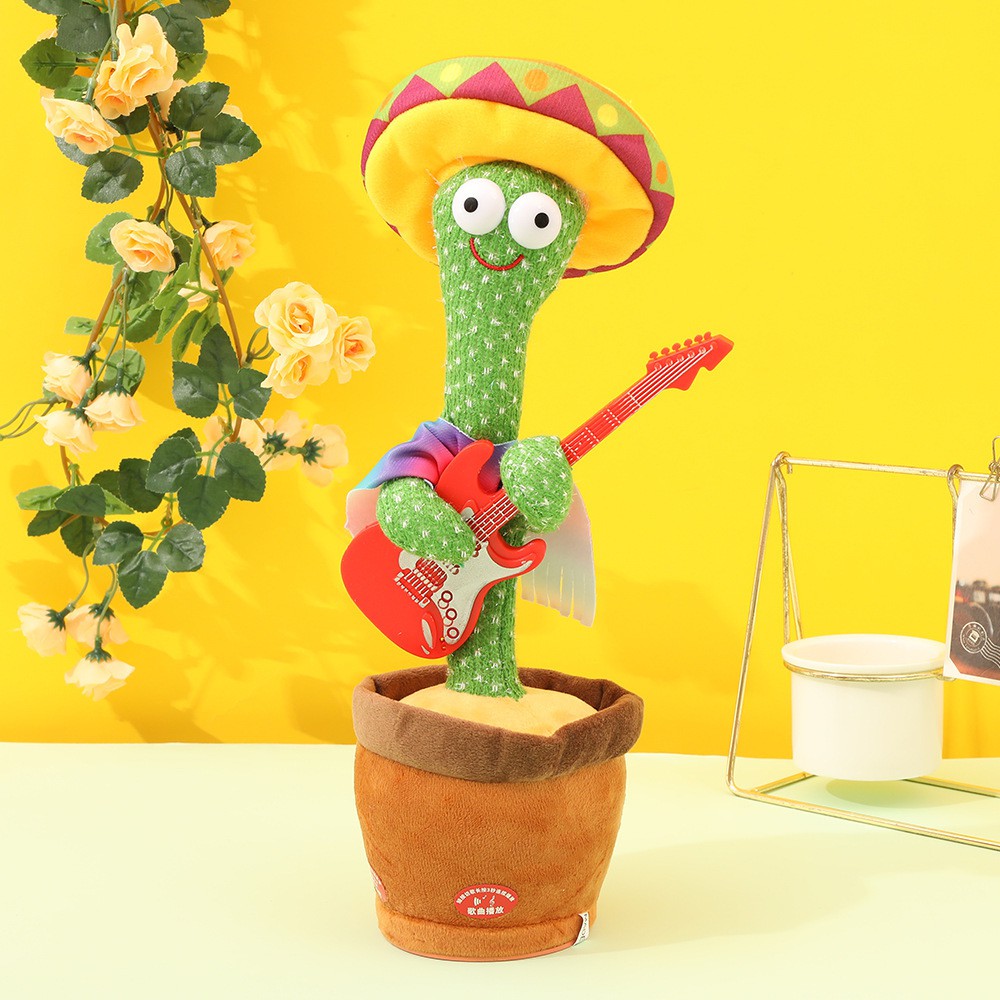 ภาพหน้าปกสินค้าสปอต เอ็กซ์เพรส dancing cactus กระบองเพชรเต้นได้ 120 เพลง พูดตามได้ 100% อัดเสียงได้ ร้องเพลงได้ จากร้าน yilink.th บน Shopee