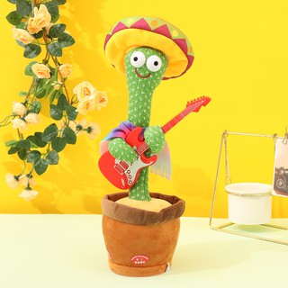ภาพขนาดย่อของภาพหน้าปกสินค้าสปอต เอ็กซ์เพรส dancing cactus กระบองเพชรเต้นได้ 120 เพลง พูดตามได้ 100% อัดเสียงได้ ร้องเพลงได้ จากร้าน yilink.th บน Shopee