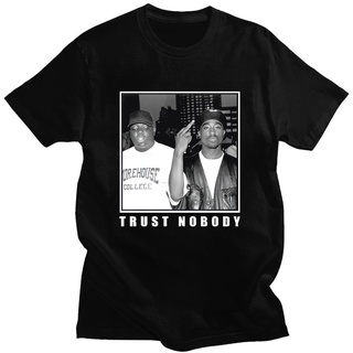 เสื้อยืด พิมพ์ลาย Trust Nobody Tupac 2Pac Shakur Notorious สไตล์ฮาราจูกุ แฟชั่นฤดูร้อน สําหรับผู้ชาย