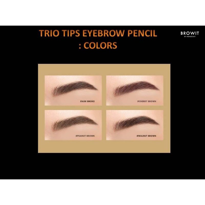 trio-tips-eyebrown-pencil-เขียนคิ้วน้องฉัตร-3หัว-ใหม่ล่าสุด