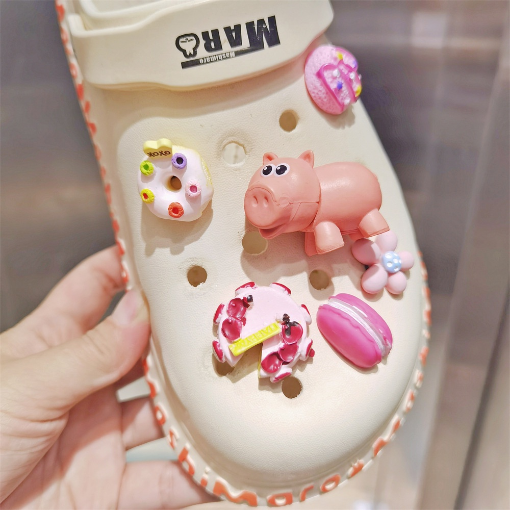 crocs-ชุดจี้รูปโดนัท-จิบิต-ทอยสตอรี่น่ารัก-เครื่องประดับ-สําหรับตกแต่งรองเท้าเด็ก