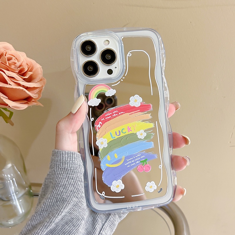 เคสโทรศัพท์มือถือ-ลายลูกไม้-สีรุ้ง-สําหรับfor-iphone-13promax-12-11-7-8-plus