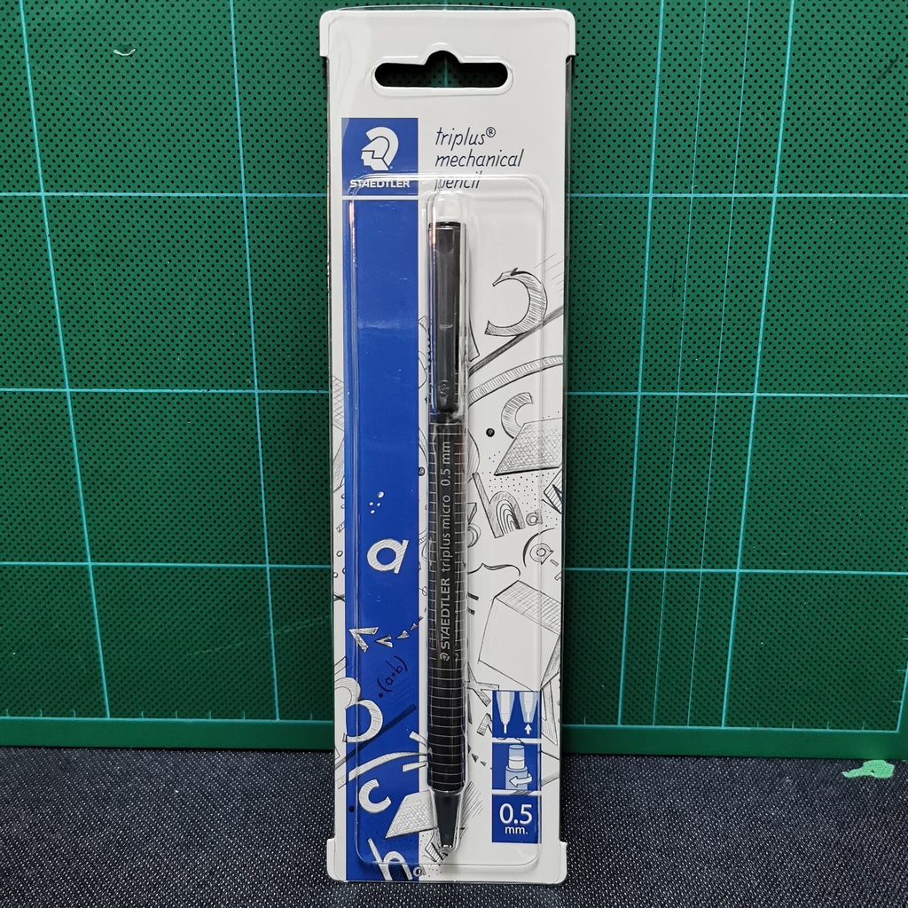ดินสอกด Staedtler triplus mechanical pencil ขนาดหัว 0.5 มม. ด้ามโลหะให้