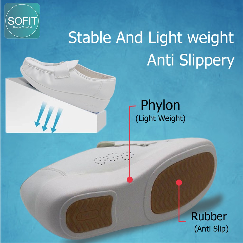 รองเท้าพยาบาล-sofit-รองเท้าสีขาว-ส่งฟรี-รับประกันโรงงานขายเอง-รุ่นsn809m