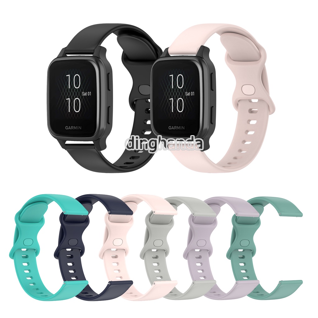 ภาพหน้าปกสินค้าสายนาฬิกาข้อมือซิลิโคน แบบเปลี่ยน สําหรับ Garmin Venu Sq Venu 2 plus