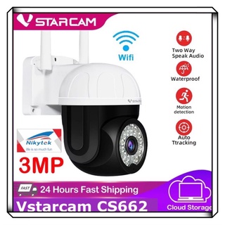 ภาพหน้าปกสินค้าVstarcam CS662 ใหม่2023 กล้องวงจรปิดไร้สาย Outdoor ความละเอียด 3MP(1296P) กล้องนอกบ้าน ภาพสี มีAI+ คนตรวจจับสัญญาณเตือน ที่เกี่ยวข้อง