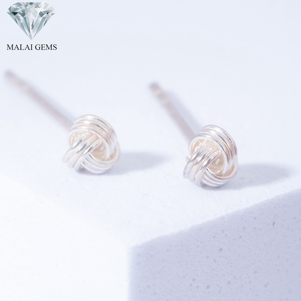ภาพหน้าปกสินค้าMalai Gems ต่างหูเงินแท้ Silver 925 รุ่น Minimal ***ตะกร้อ 3 mm ต่างหูเงินแท้ จากร้าน malaigems_official บน Shopee