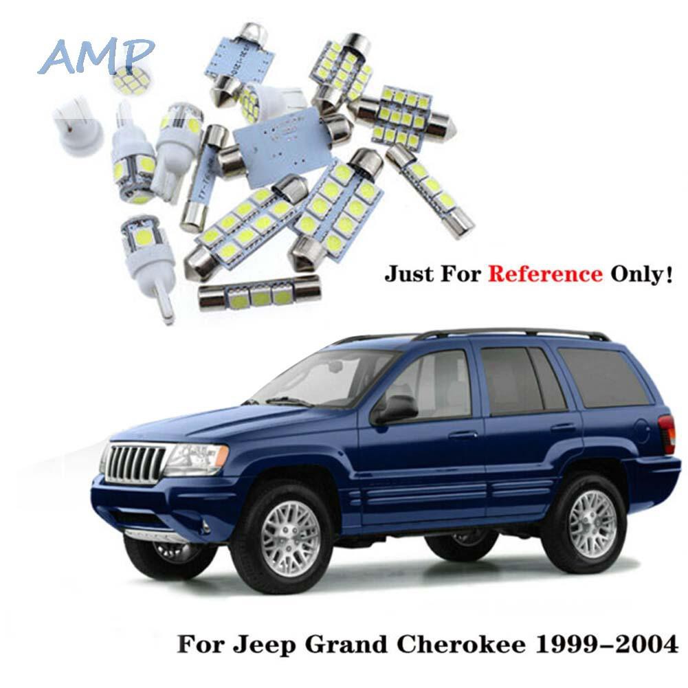 jeep-wj-dc-ชุดไฟ-led-สีขาวสําหรับรถจี๊ป-grand-cherokee-wj-1999-2004-18-ชิ้น