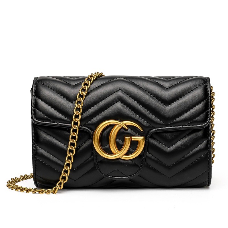 พร้อมส่ง CG Bags 2021 กระเป๋าหนังคาร์เวียร์ อะไหล่ทอง หรูหราดูแพงเวอร์