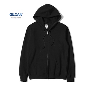 สินค้า Gildan® Heavy Blend™ Adult Full Zip Hooded Sweatshirt Black ฮู้ดแบบซิป - ดำ
